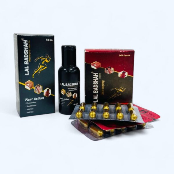 Lal Badshah Pain Oil and Capsule